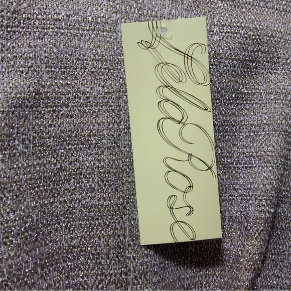 $1595 New LELA ROSE Shimmery LILAC Metallic Tweed GODET Flared Dress 4 NWT - Picture 6 of 13